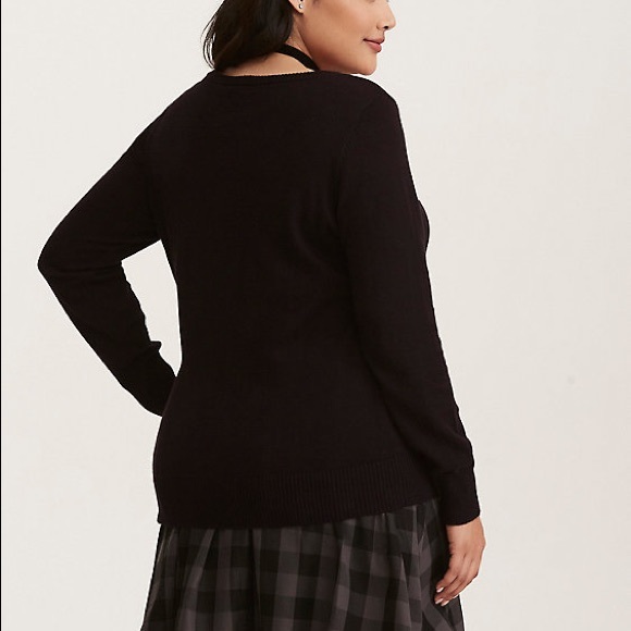 SOLD Torrid Embelllished Patches Pullover Sweater - Picture 2 of 8